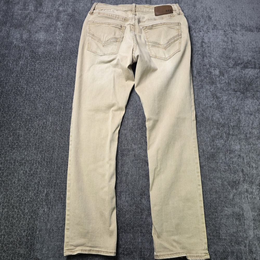 BKE Buckle Jake Straight Khaki Chino Pants Mens 32x30 Fits 28x29 Stretch Cowboy